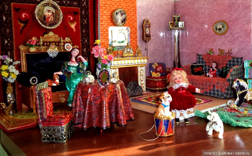 Колыбелька и стульчик в стиле ретро