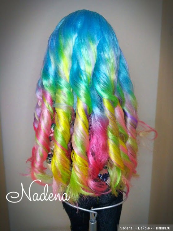 Очередной яркий парик — Одежда и обувь для кукол BJD (БЖД): 1/3 (фото 4)