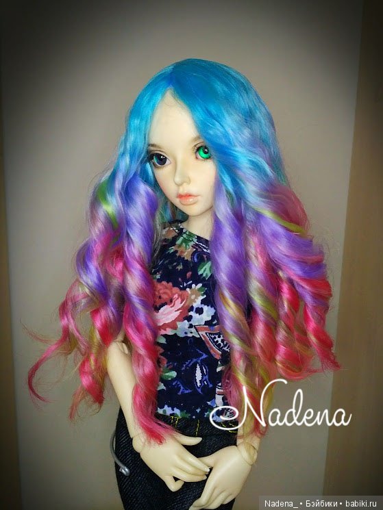 Очередной яркий парик — Одежда и обувь для кукол BJD (БЖД): 1/3 (фото 2)