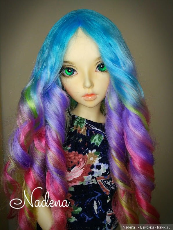 Очередной яркий парик — Одежда и обувь для кукол BJD (БЖД): 1/3