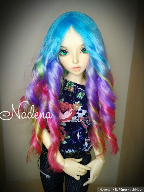 Очередной яркий парик — Одежда и обувь для кукол BJD (БЖД): 1/3 (фото 3)