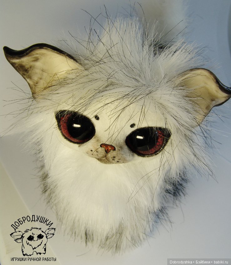 Котенок Аврора — Игрушки в смешанной технике (мех и глина): Арт (фото 5)