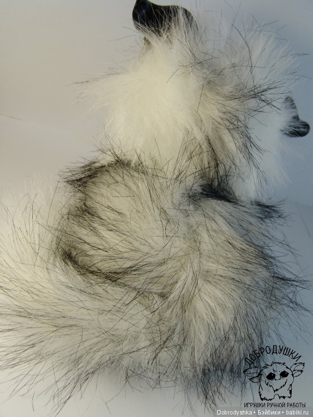 Котенок Аврора — Игрушки в смешанной технике (мех и глина): Арт (фото 3)