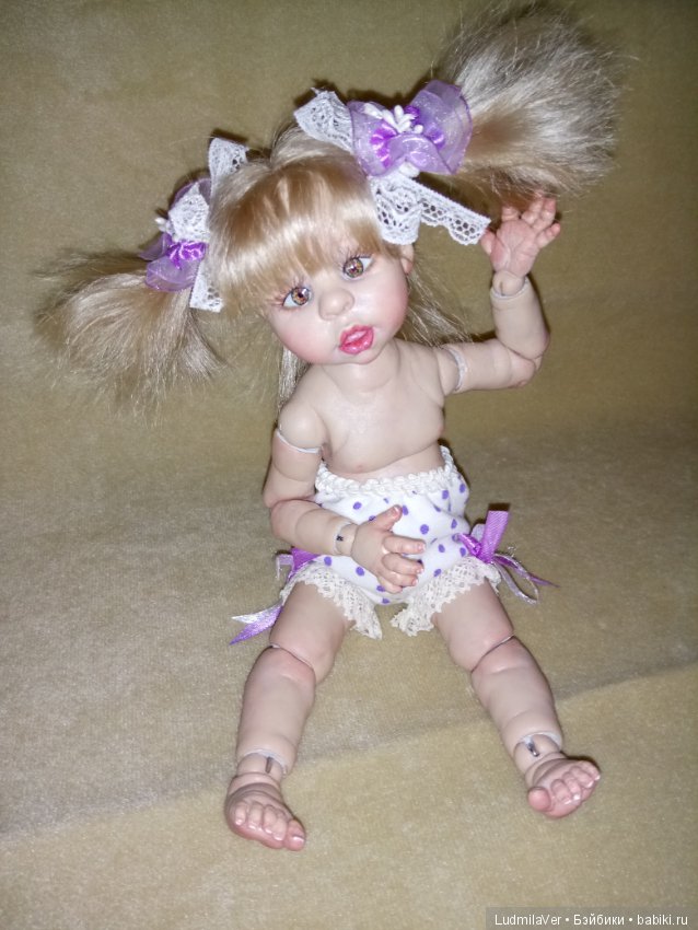 Шарнирная кукла "Неженка" 21 см Людмилы Вервейко (фото 6)