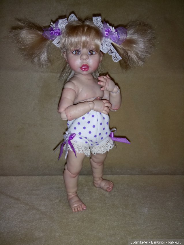 Шарнирная кукла "Неженка" 21 см Людмилы Вервейко (фото 7)