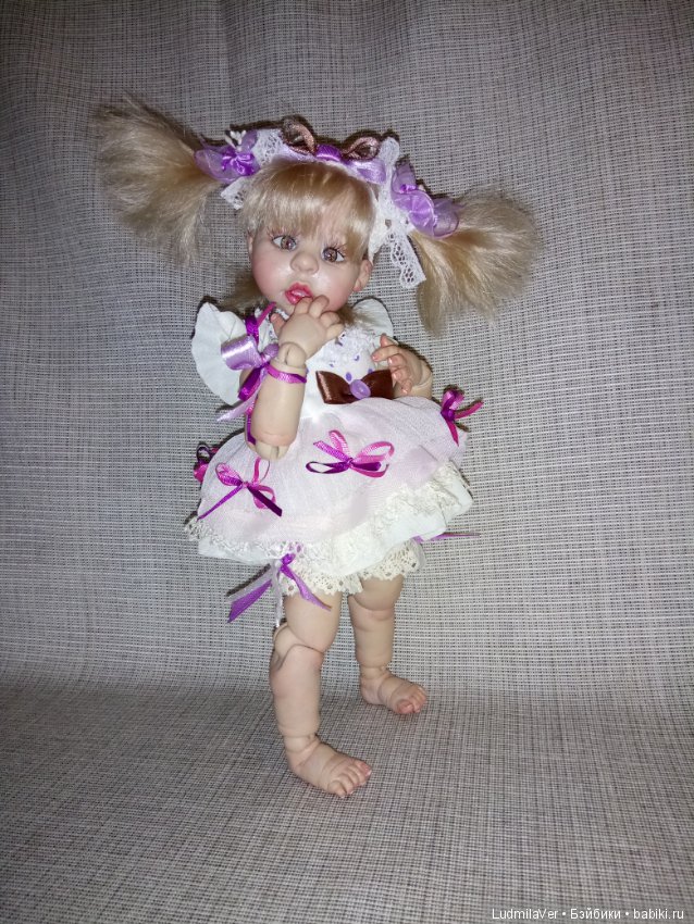 Шарнирная кукла "Неженка" 21 см Людмилы Вервейко