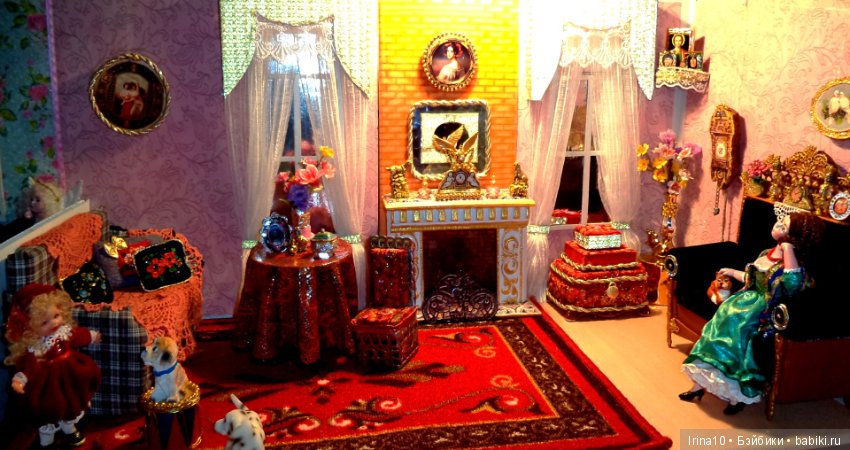 Колыбелька и стульчик в стиле ретро