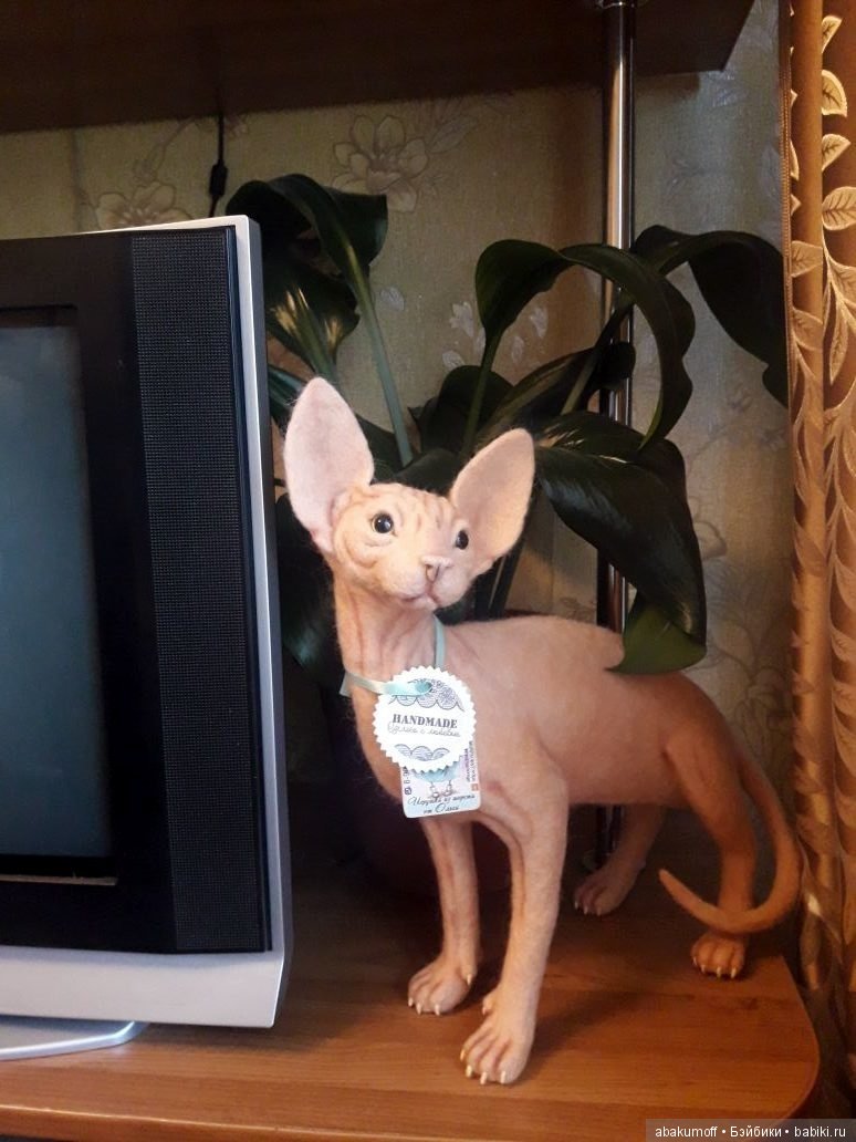 История одного кота — Валяные игрушки из шерсти: сухое валяние (фото 8)