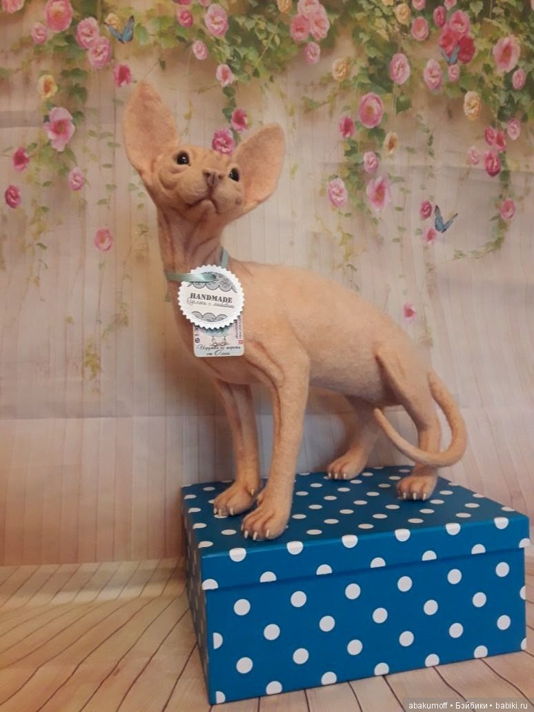 История одного кота — Валяные игрушки из шерсти: сухое валяние (фото 5)