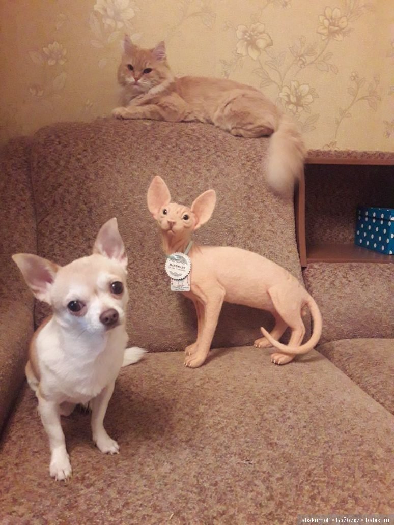 История одного кота — Валяные игрушки из шерсти: сухое валяние