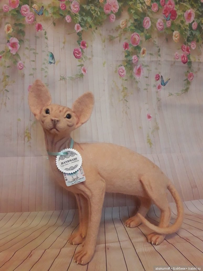 История одного кота — Валяные игрушки из шерсти: сухое валяние