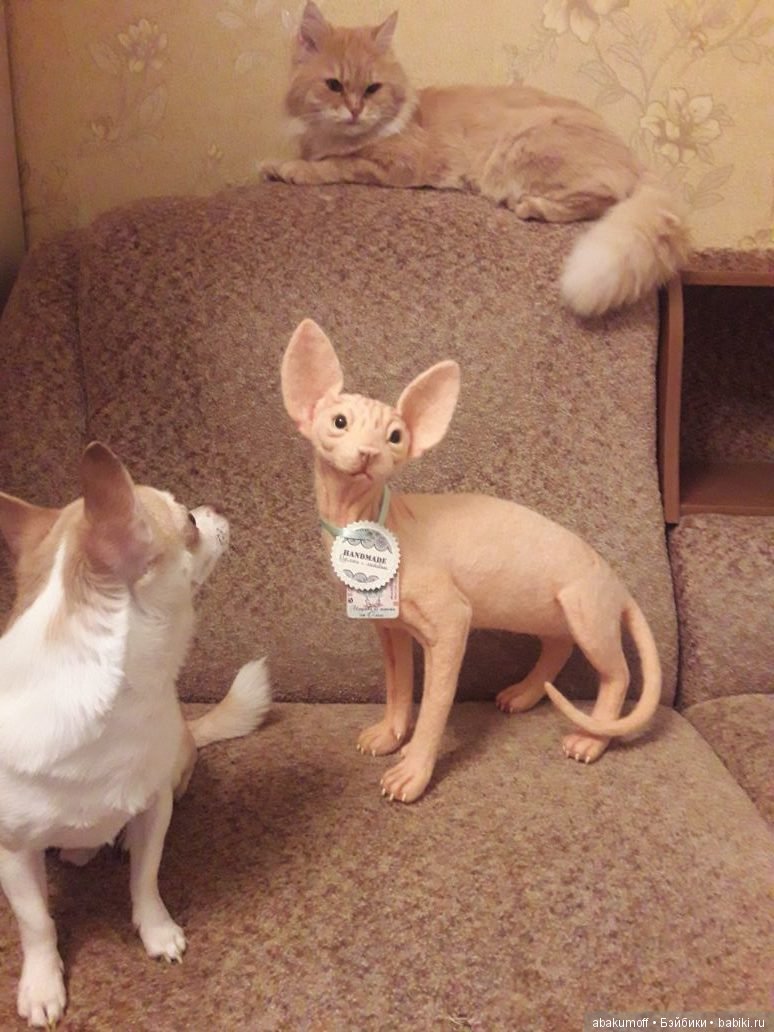 История одного кота — Валяные игрушки из шерсти: сухое валяние