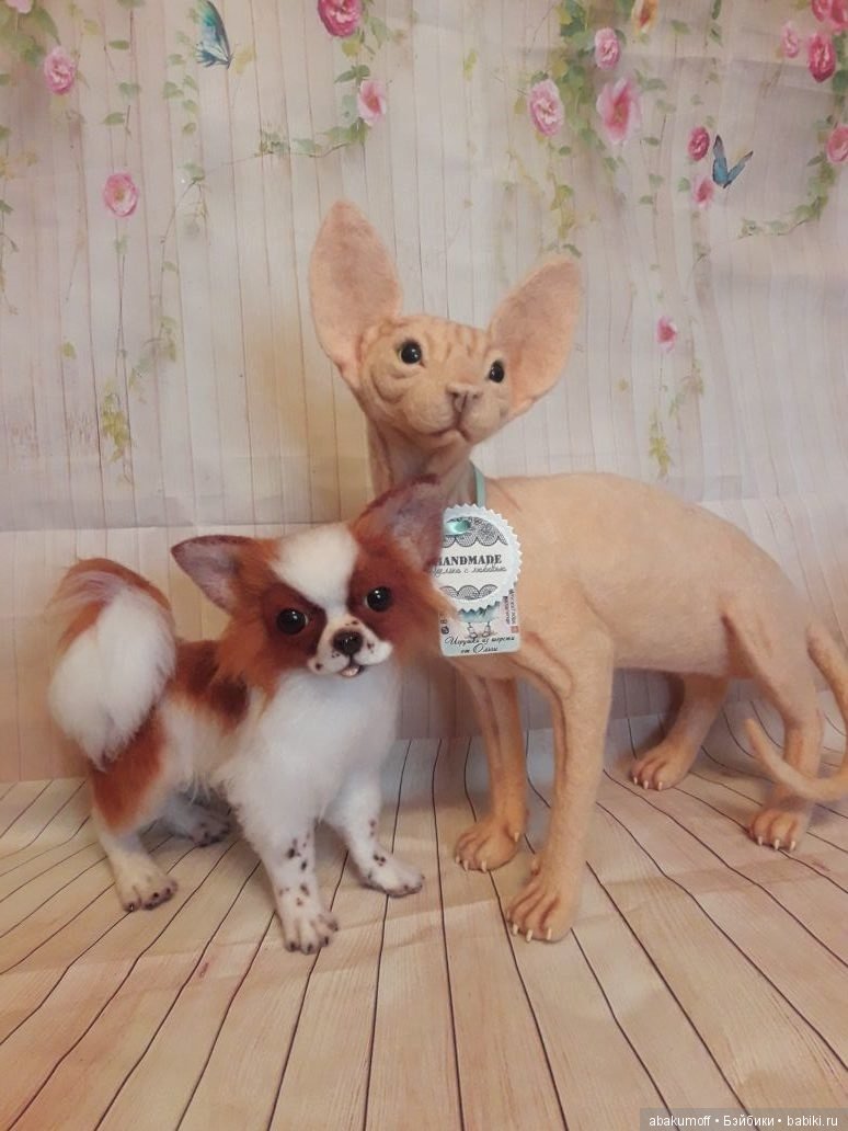 История одного кота — Валяные игрушки из шерсти: сухое валяние