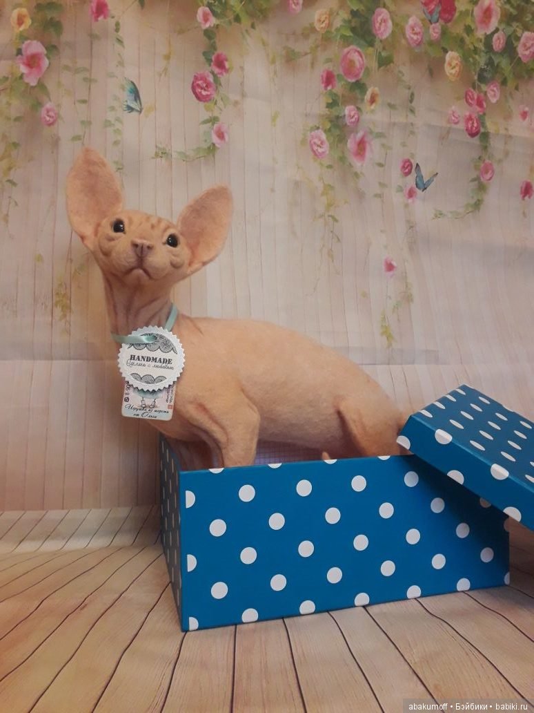 История одного кота — Валяные игрушки из шерсти: сухое валяние (фото 7)