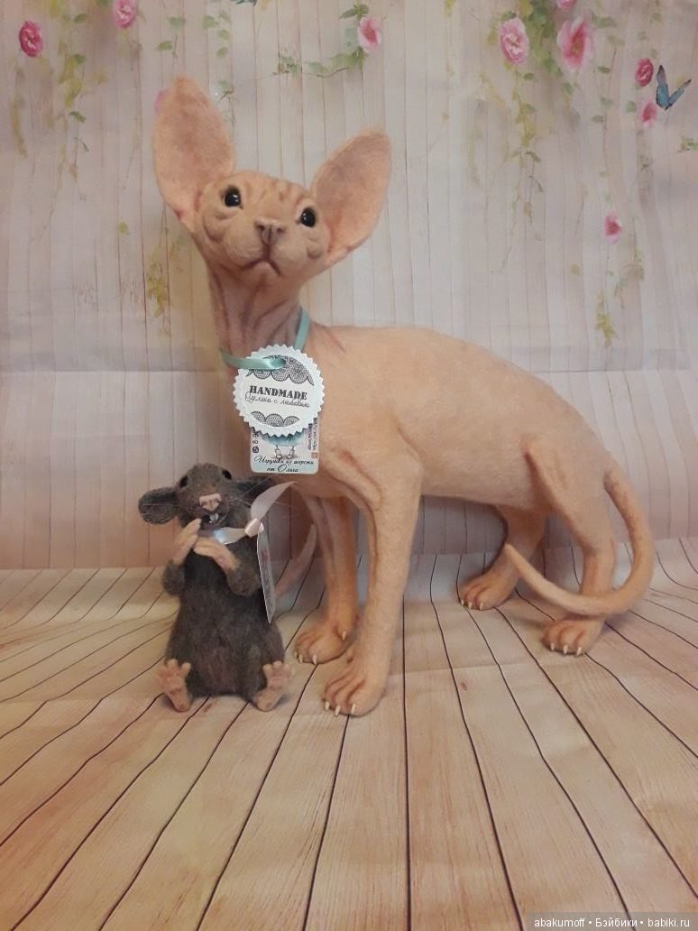 История одного кота — Валяные игрушки из шерсти: сухое валяние (фото 10)