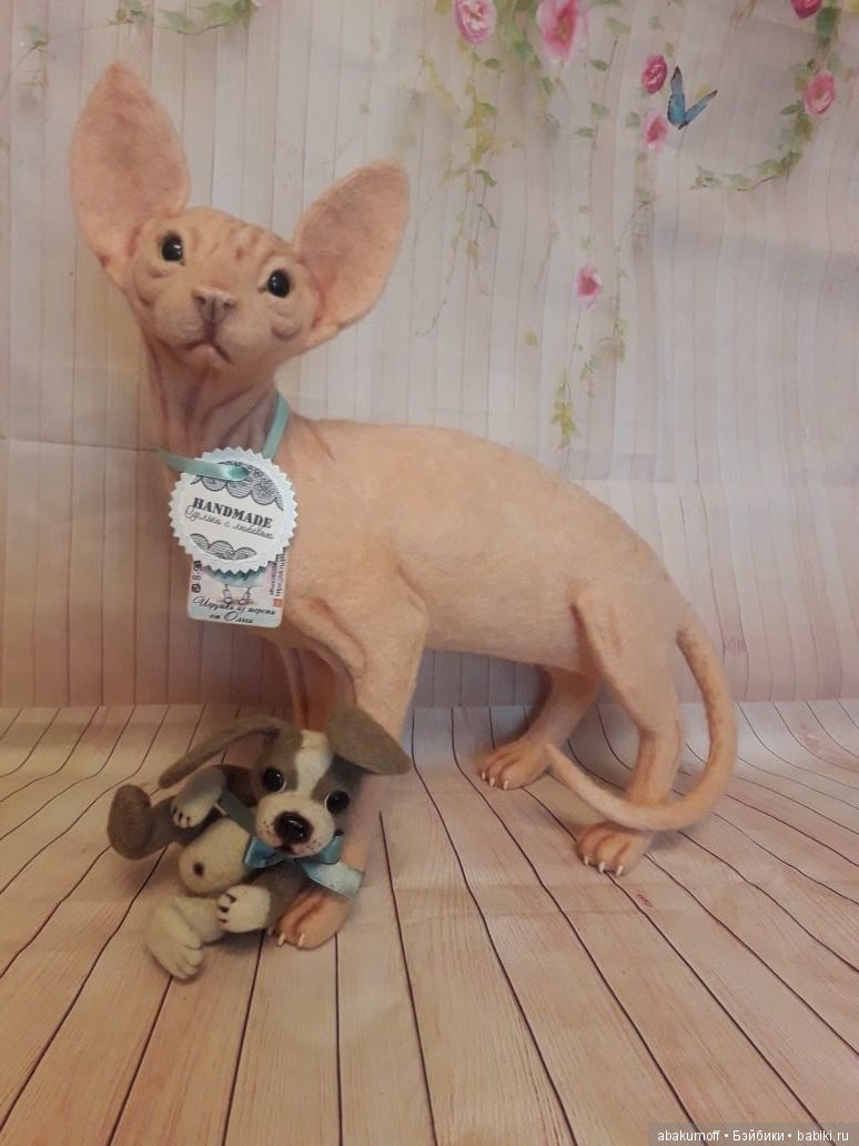 История одного кота — Валяные игрушки из шерсти: сухое валяние