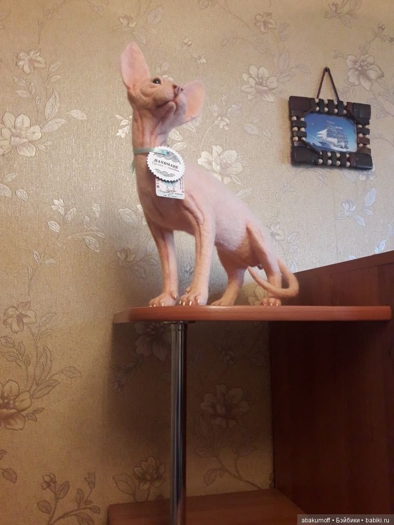 История одного кота — Валяные игрушки из шерсти: сухое валяние (фото 4)