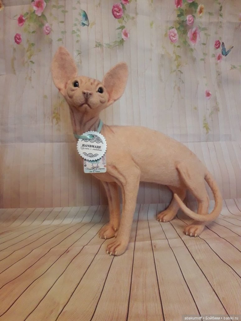 История одного кота — Валяные игрушки из шерсти: сухое валяние