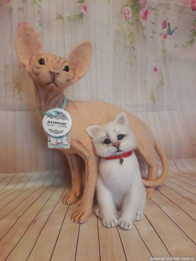 История одного кота — Валяные игрушки из шерсти: сухое валяние