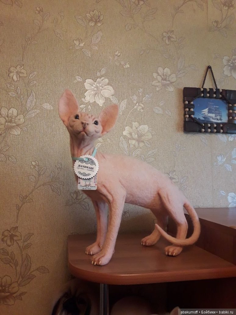 История одного кота — Валяные игрушки из шерсти: сухое валяние (фото 2)