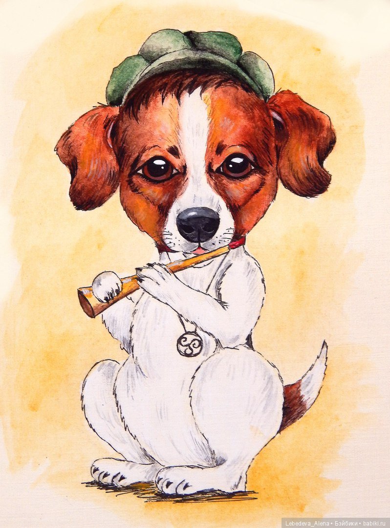 Собака - друг человека — Рисование и арт: скетчи