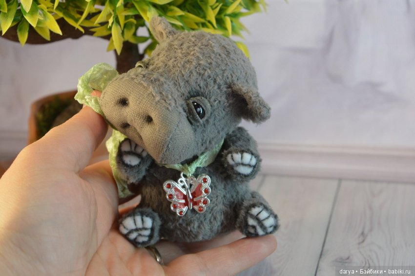 Выкройка бегемотика в подарок от Irina Fedi