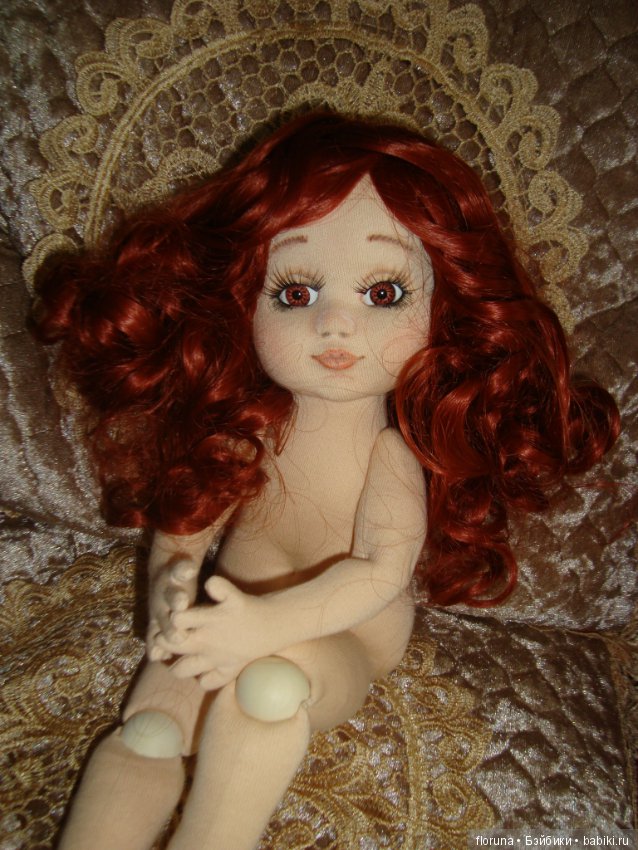 Текстильная коллекционная куколка Розочка