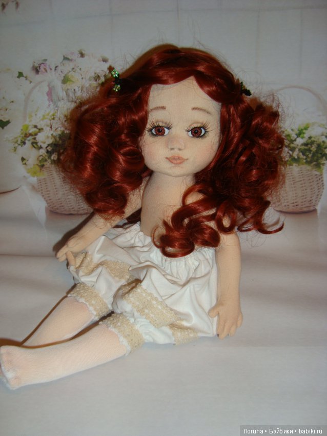 Текстильная коллекционная куколка Розочка (фото 5)