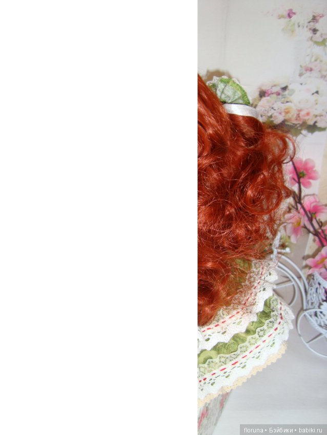 Текстильная коллекционная куколка Розочка (фото 10)