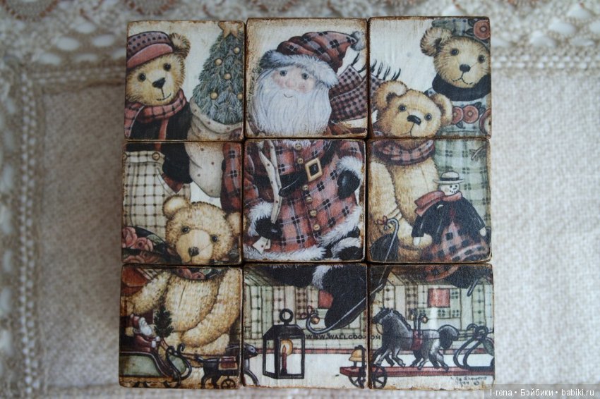 Деревянные кубики — Авторские игрушки из разных материалов: синельная проволока (фото 6)