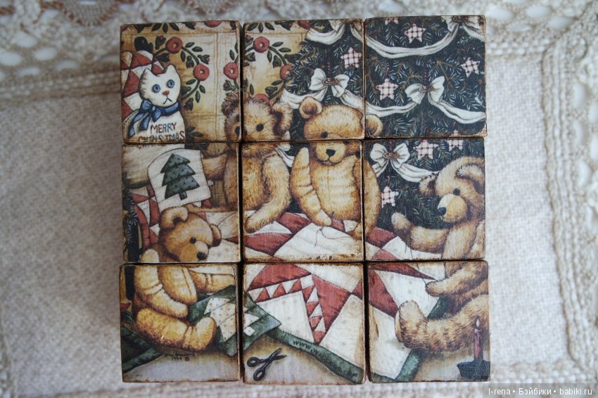 Деревянные кубики — Авторские игрушки из разных материалов: синельная проволока (фото 7)