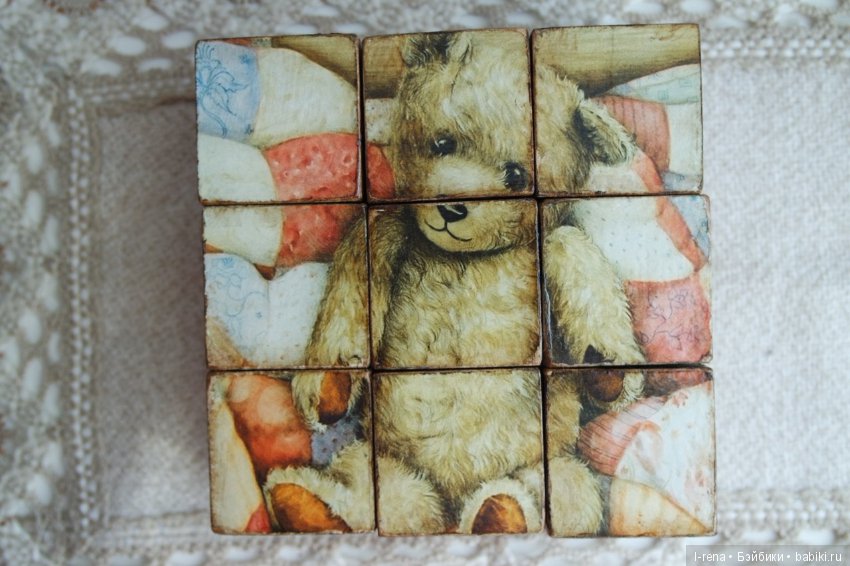 Деревянные кубики — Авторские игрушки из разных материалов: синельная проволока (фото 5)