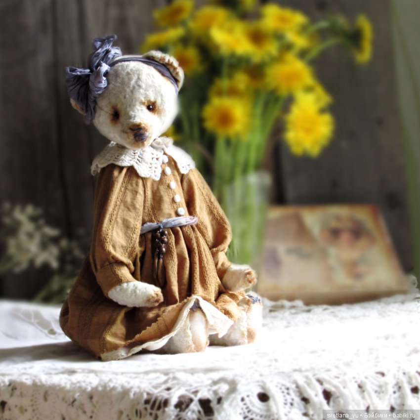 Маша и одуванчики — Авторские мишки Тедди и друзья: фото