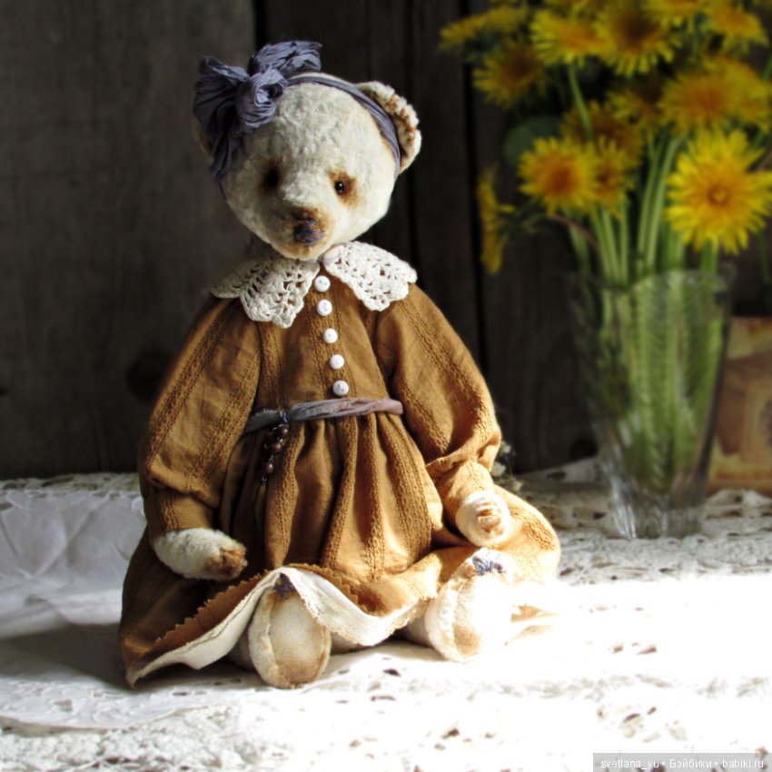 Маша и одуванчики — Авторские мишки Тедди и друзья: фото (фото 8)