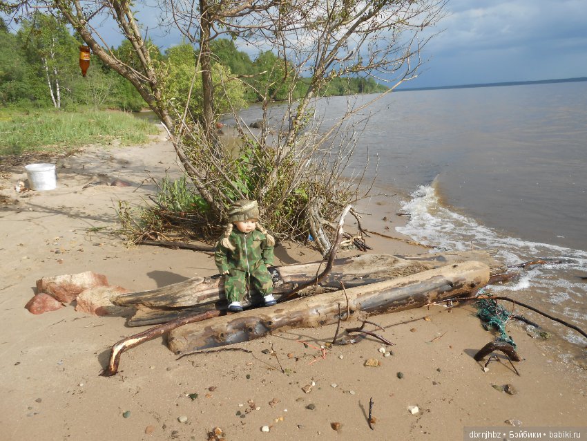 Перлуша первый раз ездила на море