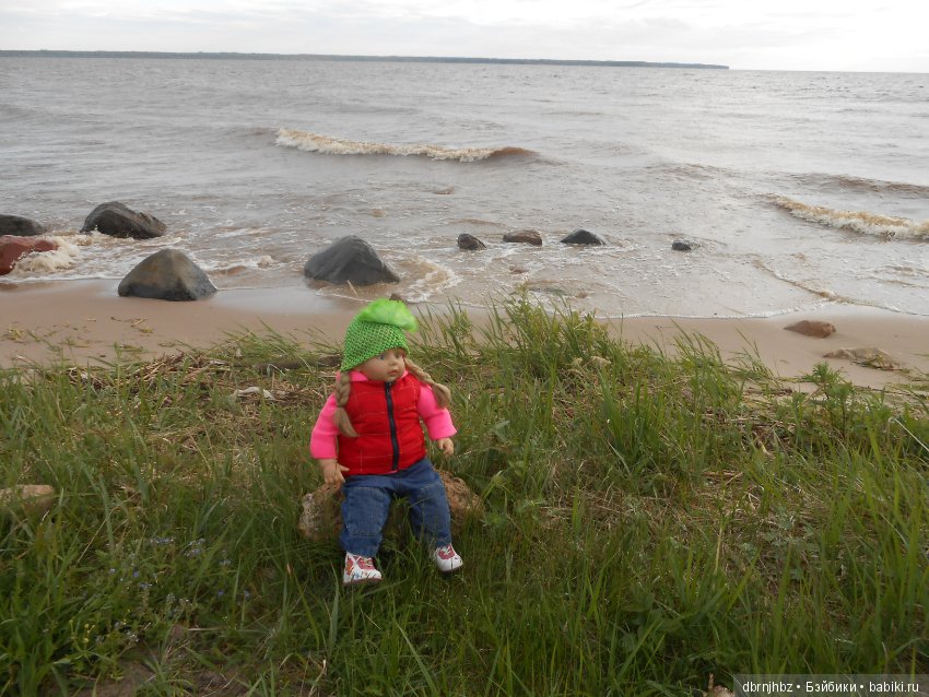 Перлуша первый раз ездила на море