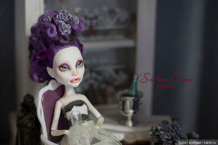 ООАК Спектра Вондергейст — ООАК Monster High и Ever After High: репейнт