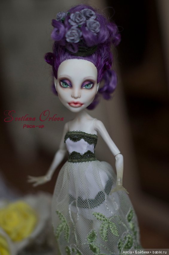 ООАК Спектра Вондергейст — ООАК Monster High и Ever After High: репейнт (фото 4)