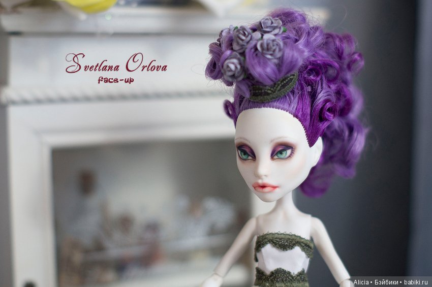 ООАК Спектра Вондергейст — ООАК Monster High и Ever After High: репейнт (фото 2)