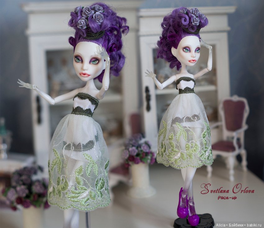 ООАК Спектра Вондергейст — ООАК Monster High и Ever After High: репейнт (фото 5)