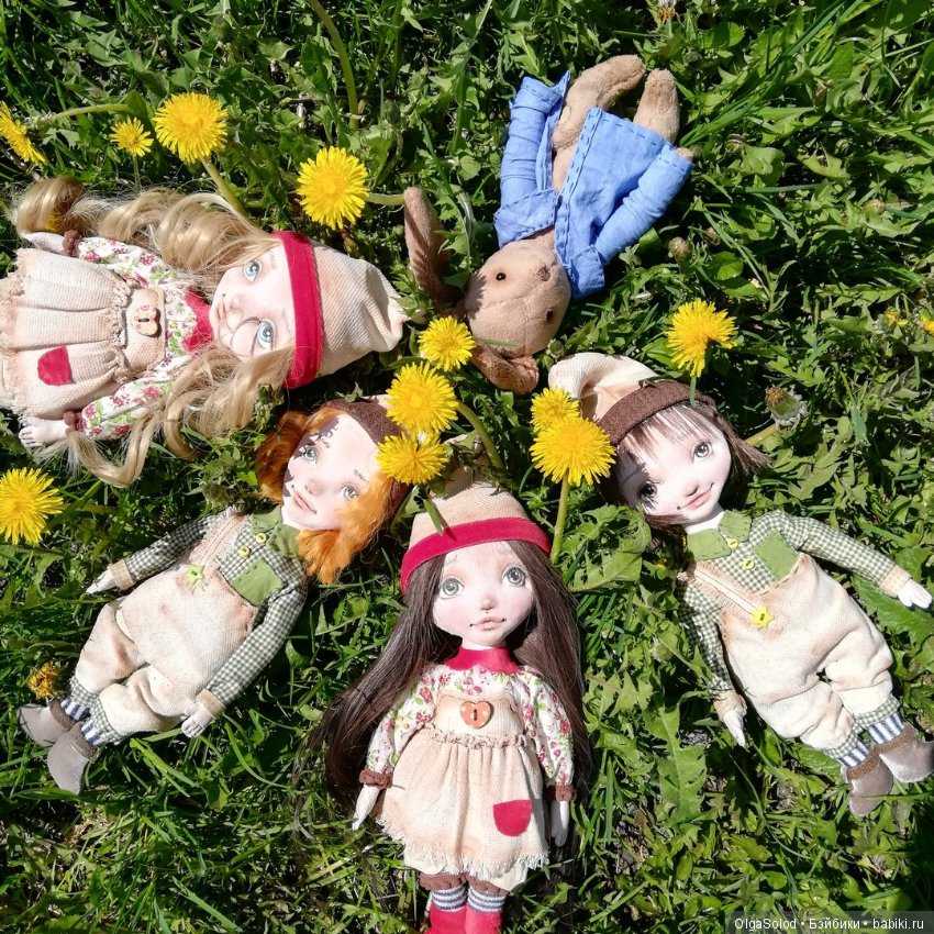 Лесной детский сад — Авторские текстильные куклы: Вальдорфские