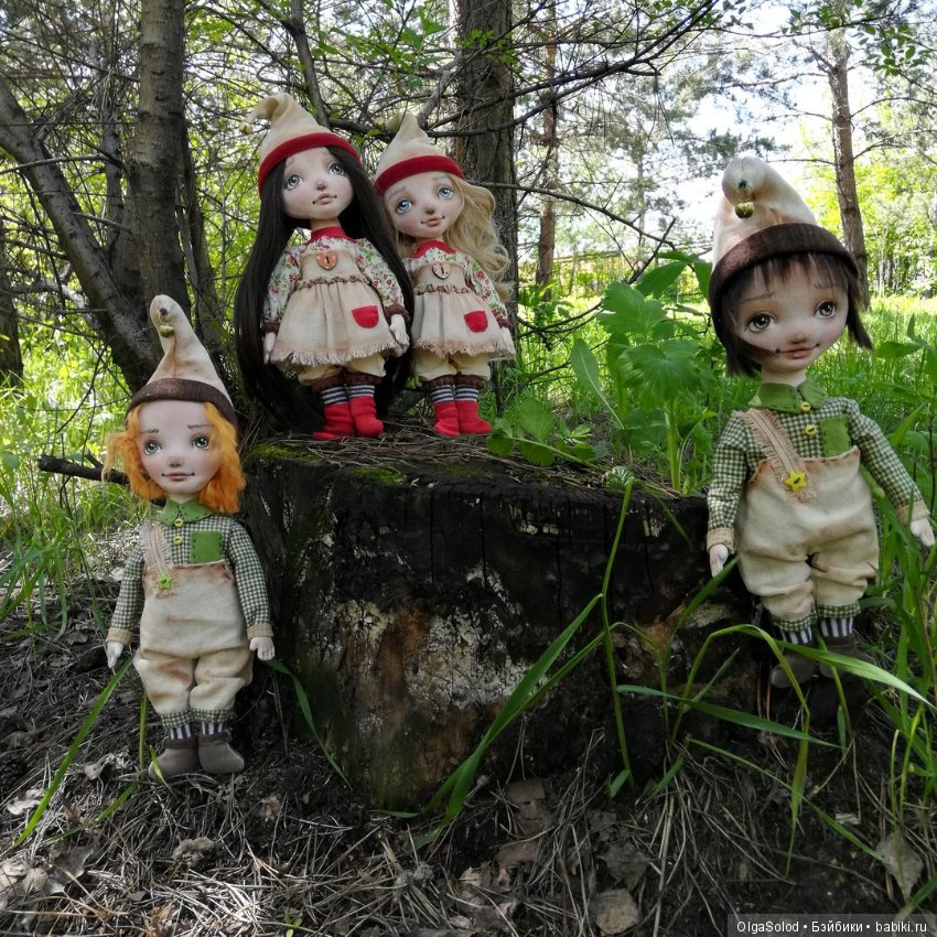 Лесной детский сад — Авторские текстильные куклы: Вальдорфские (фото 4)