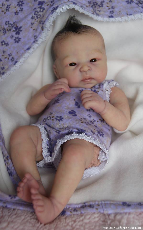 Lilly Loo скульптора Marita Winters, автор прототипа Memma's Munchkins reborn nursery (фото 6)