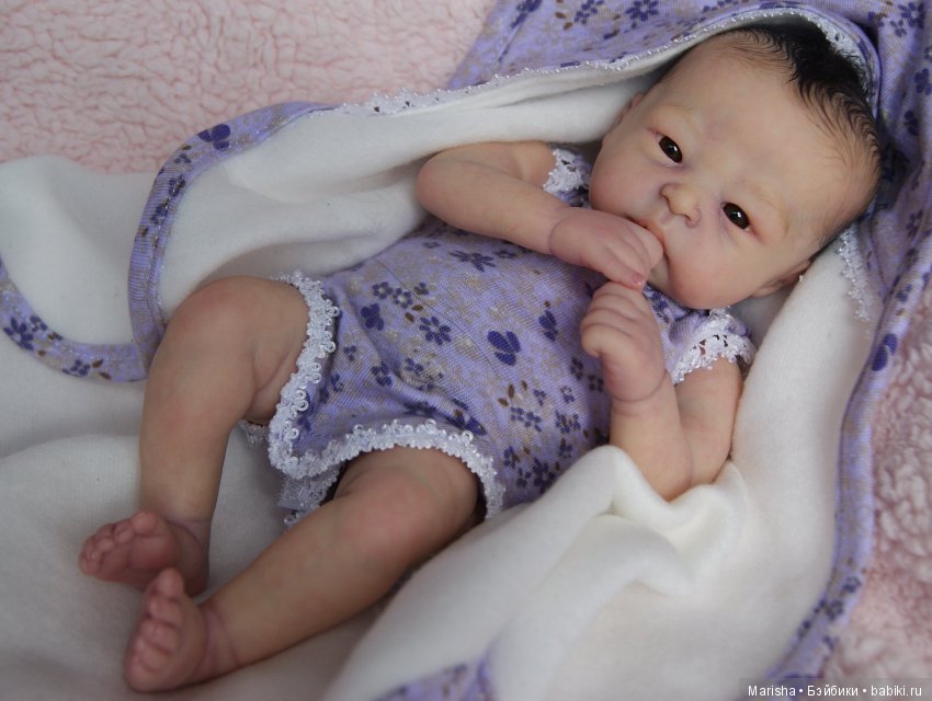 Lilly Loo скульптора Marita Winters, автор прототипа Memma's Munchkins reborn nursery (фото 8)