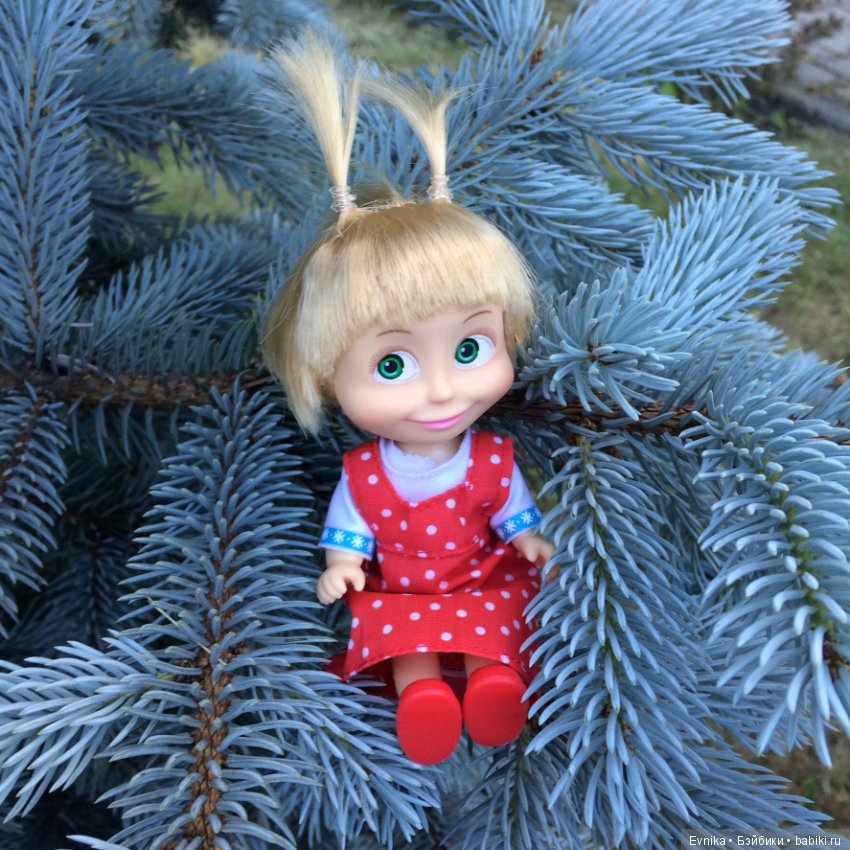 Машка - промокашка — Куклы Маша и Медведь (Simba): Маша в кармашке