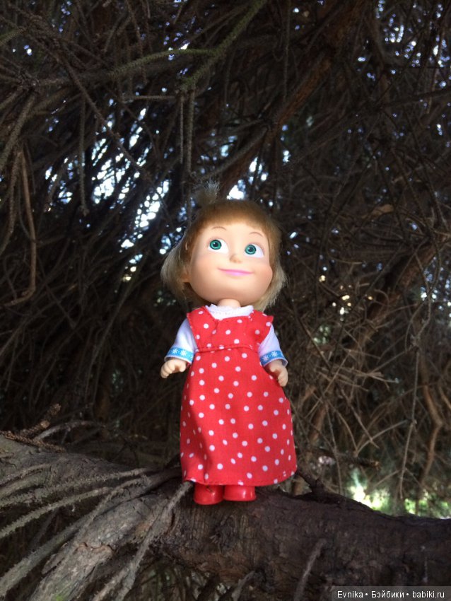 Машка - промокашка — Куклы Маша и Медведь (Simba): Маша в кармашке