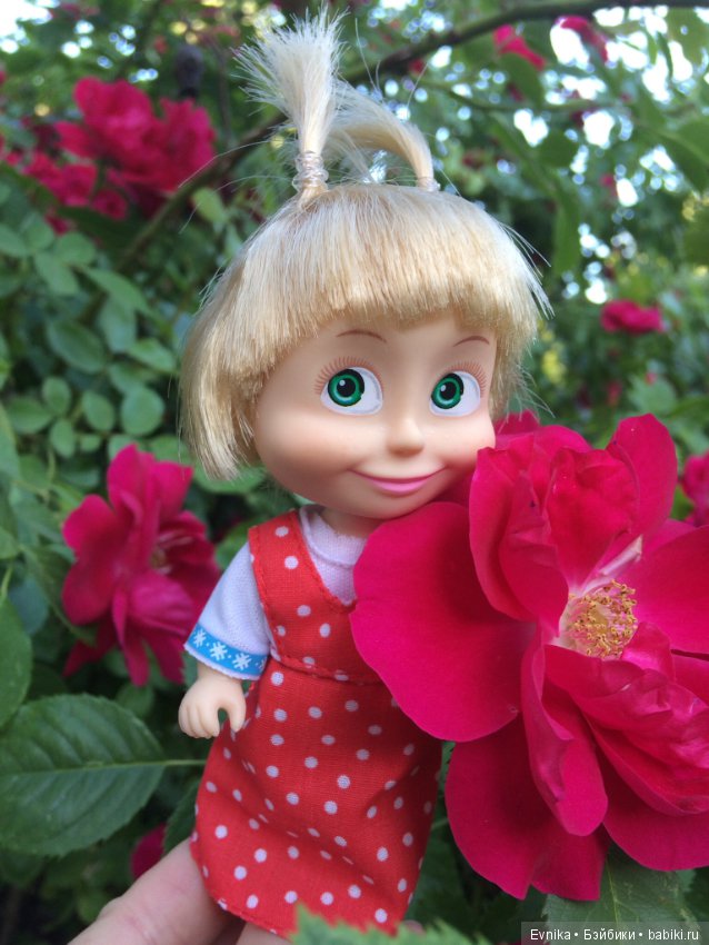 Машка - промокашка — Куклы Маша и Медведь (Simba): Маша в кармашке