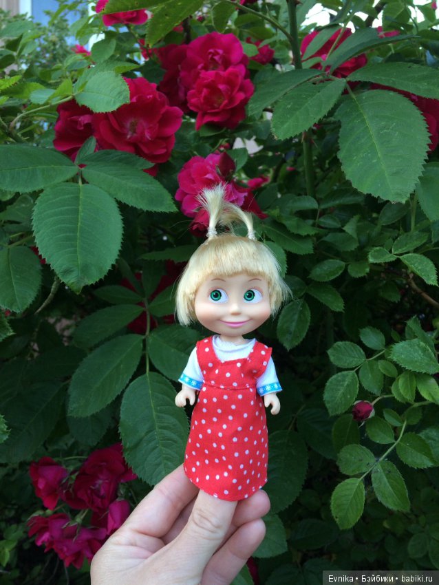 Машка - промокашка — Куклы Маша и Медведь (Simba): Маша в кармашке