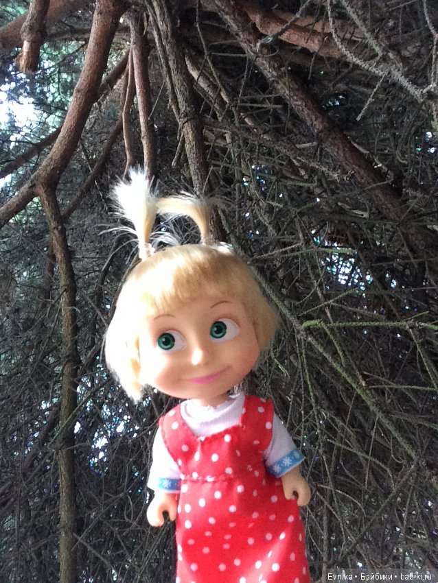 Машка - промокашка — Куклы Маша и Медведь (Simba): Маша в кармашке