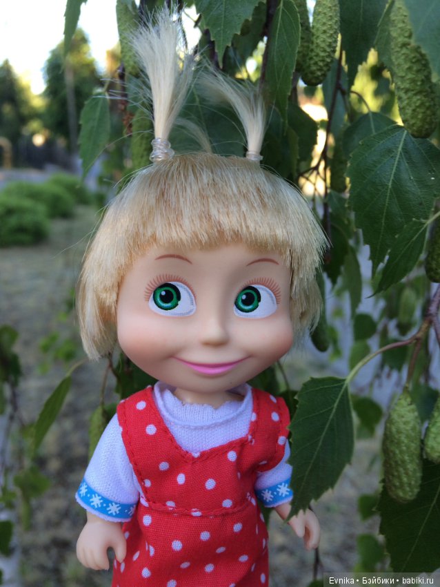 Машка - промокашка — Куклы Маша и Медведь (Simba): Маша в кармашке